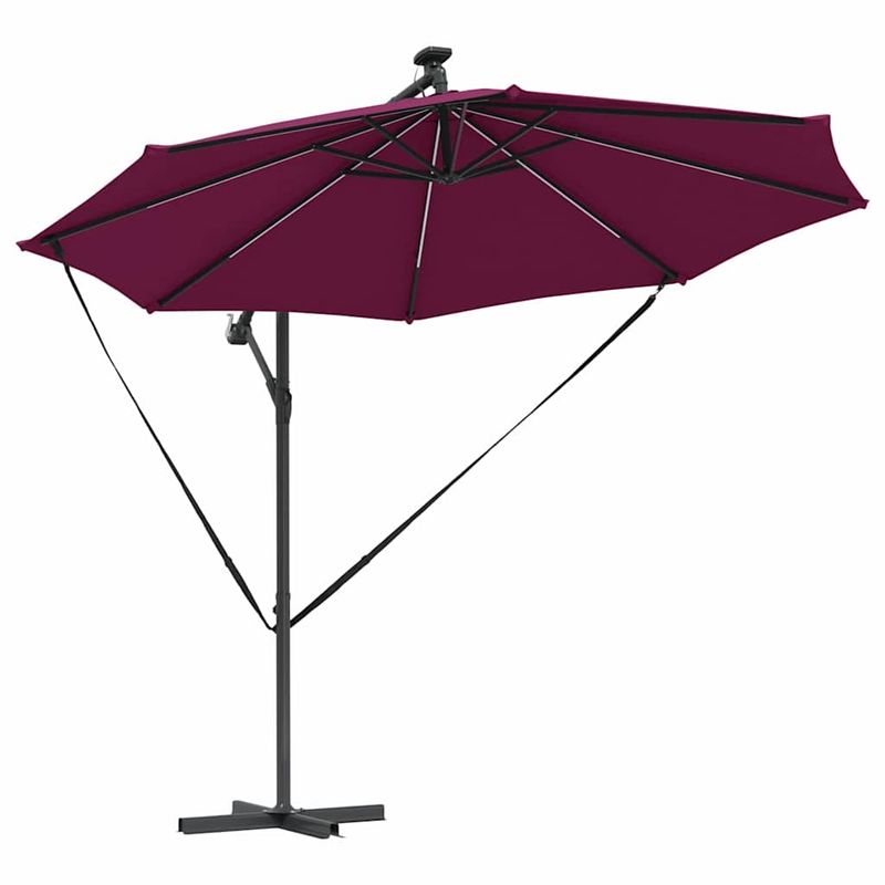 Casa si Gradina - Gradina si terasa - Umbrele si pavilioane - Umbrele - Parasol banana cu brate Rosu bordo 294 x 294 x 248 cm - Infinity.ro