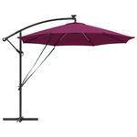 Casa si Gradina - Gradina si terasa - Umbrele si pavilioane - Umbrele - Parasol banana cu brate Rosu bordo 294 x 294 x 248 cm - Infinity.ro
