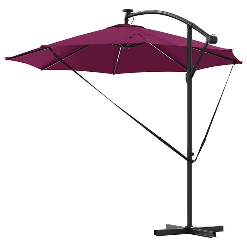 Casa si Gradina - Gradina si terasa - Umbrele si pavilioane - Umbrele - Parasol banana cu brate Rosu bordo 294 x 294 x 248 cm - Infinity.ro