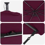 Casa si Gradina - Gradina si terasa - Umbrele si pavilioane - Umbrele - Parasol banana cu brate Rosu bordo 294 x 294 x 248 cm - Infinity.ro