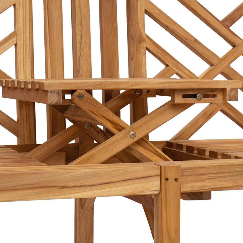 Casa si Gradina - Gradina si terasa - Mobilier exterior - Bancute de gradina - Banca Altele Maro 150 x 60 x 90 cm Lemn masiv de tec - Infinity.ro