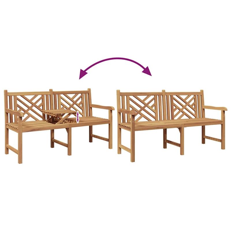 Casa si Gradina - Gradina si terasa - Mobilier exterior - Bancute de gradina - Banca Altele Maro 150 x 60 x 90 cm Lemn masiv de tec - Infinity.ro