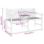 Casa si Gradina - Gradina si terasa - Mobilier exterior - Bancute de gradina - Banca Altele Maro 150 x 60 x 90 cm Lemn masiv de tec - Infinity.ro