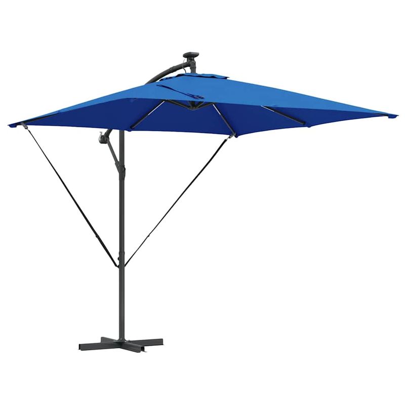 Casa si Gradina - Gradina si terasa - Umbrele si pavilioane - Umbrele - Parasol banana cu brate cu blocare albastru 249 x 249 x 250 cm - Infinity.ro