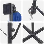 Casa si Gradina - Gradina si terasa - Umbrele si pavilioane - Umbrele - Parasol banana cu brate cu blocare albastru 249 x 249 x 250 cm - Infinity.ro