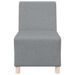 Casa si Gradina - Mobilier - Scaune si fotolii - Fotolii - Fotoliu canapea gri deschis 55 cm fabric 3 pcs Gri deschis - Infinity.ro