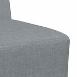 Casa si Gradina - Mobilier - Scaune si fotolii - Fotolii - Fotoliu canapea gri deschis 55 cm fabric 3 pcs Gri deschis - Infinity.ro