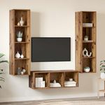 Casa si Gradina - Mobilier - Seturi de mobilier - Seturi living - Set dulap TV 3 pcs Lemn vechi 37 x 37 x 142.5 cm Lemn compozit - Infinity.ro