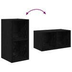 Casa si Gradina - Mobilier - Seturi de mobilier - Seturi living - Set dulap TV Stejar negru 37 x 37 x 107 cm Lemn compozit - Infinity.ro