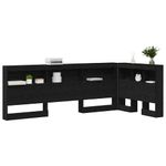 Casa si Gradina - Mobilier - Paturi si accesorii - Accesorii paturi - Tablie de pat cu LED, gri, 203x16x118/128 cm, piele ecologica - Infinity.ro