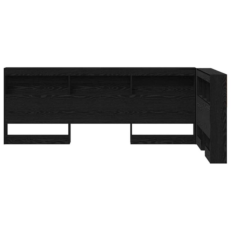 Casa si Gradina - Mobilier - Paturi si accesorii - Accesorii paturi - Tablie de pat cu LED, gri, 203x16x118/128 cm, piele ecologica - Infinity.ro