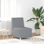 Casa si Gradina - Mobilier - Scaune si fotolii - Fotolii - Fotoliu canapea gri deschis 55 cm fabric 2 pcs Gri deschis - Infinity.ro