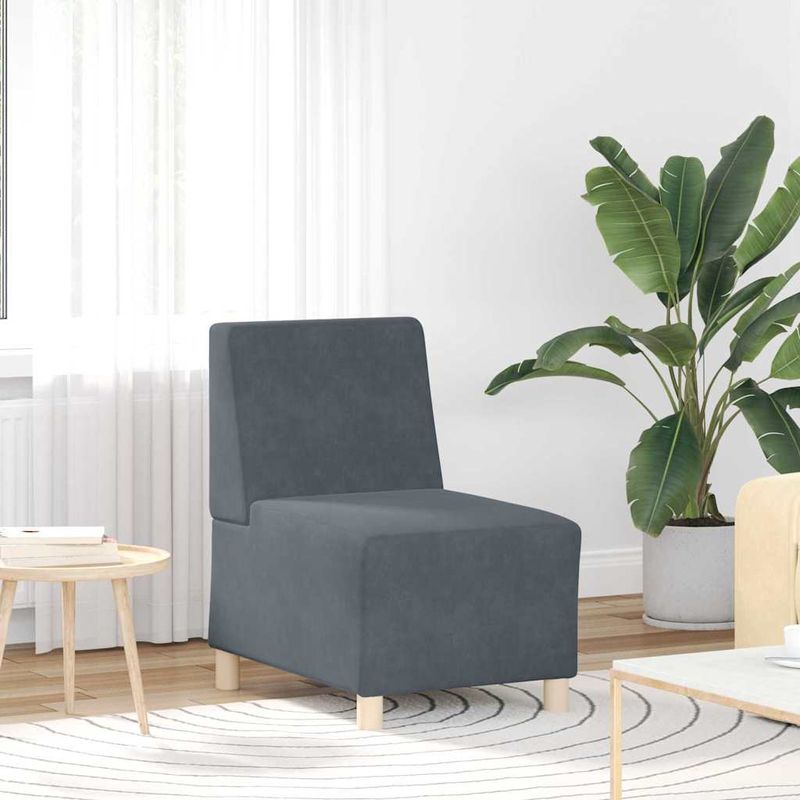 Casa si Gradina - Mobilier - Canapele si coltare - Canapele - Scaune canapea 2 pcs Gri inchis 55 x 74 x 82 cm Catifea - Infinity.ro
