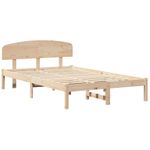 Casa si Gradina - Mobilier - Paturi si accesorii - Paturi - Cadru de pat cu tablie 120x190 cm din lemn masiv de pin - Infinity.ro
