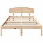 Casa si Gradina - Mobilier - Paturi si accesorii - Paturi - Cadru de pat cu tablie 120x190 cm din lemn masiv de pin - Infinity.ro