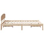 Casa si Gradina - Mobilier - Paturi si accesorii - Paturi - Cadru de pat cu tablie 120x190 cm din lemn masiv de pin - Infinity.ro