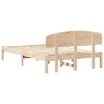 Casa si Gradina - Mobilier - Paturi si accesorii - Paturi - Cadru de pat cu tablie 120x190 cm din lemn masiv de pin - Infinity.ro
