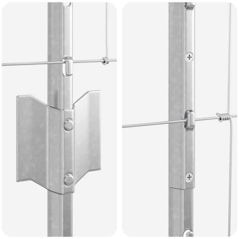 Casa si Gradina - Gradina si terasa - Garduri, panouri si accesorii - Stalpi de gard  22 buc U-Channel 150 cm Otel Galvanizat - Infinity.ro