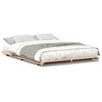 Casa si Gradina - Mobilier - Paturi si accesorii - Paturi - Cadru de pat de podea Maro 160 x 210 cm Lemn masiv de pin - Infinity.ro