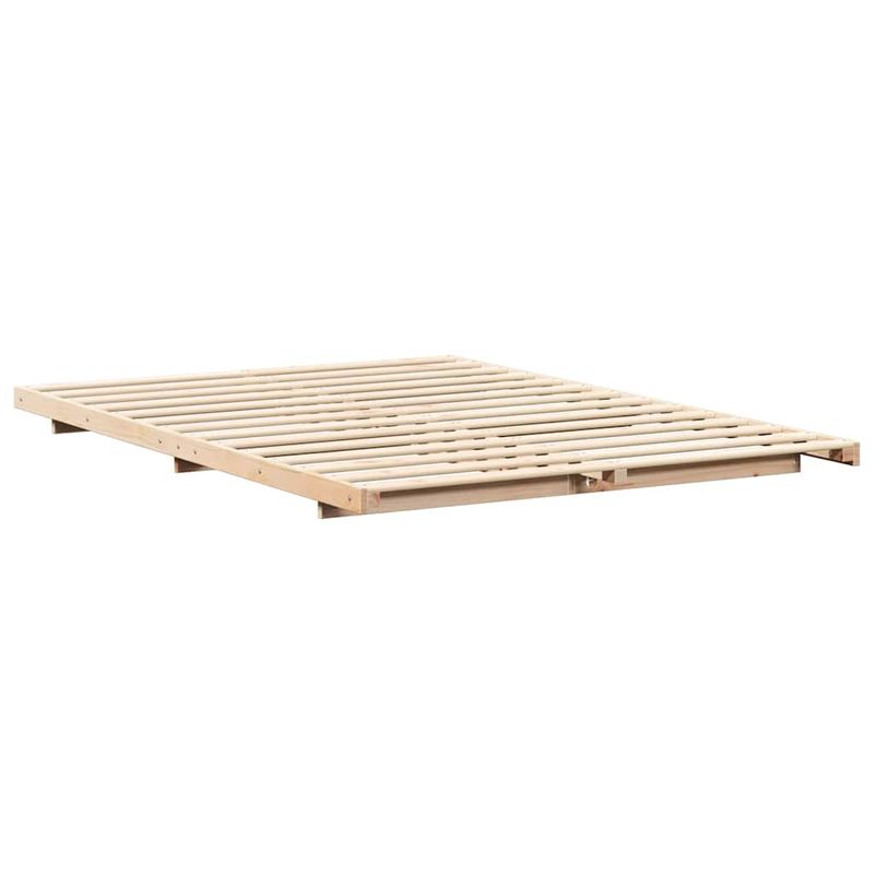 Casa si Gradina - Mobilier - Paturi si accesorii - Paturi - Cadru de pat de podea Maro 160 x 210 cm Lemn masiv de pin - Infinity.ro
