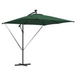 Casa si Gradina - Gradina si terasa - Umbrele si pavilioane - Umbrele - Parasol banana cu brate cu blocare Verde 249 x 249 x 250 cm - Infinity.ro