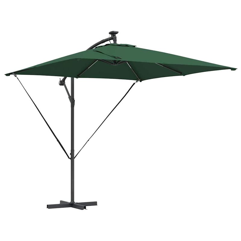 Casa si Gradina - Gradina si terasa - Umbrele si pavilioane - Umbrele - Parasol banana cu brate cu blocare Verde 249 x 249 x 250 cm - Infinity.ro