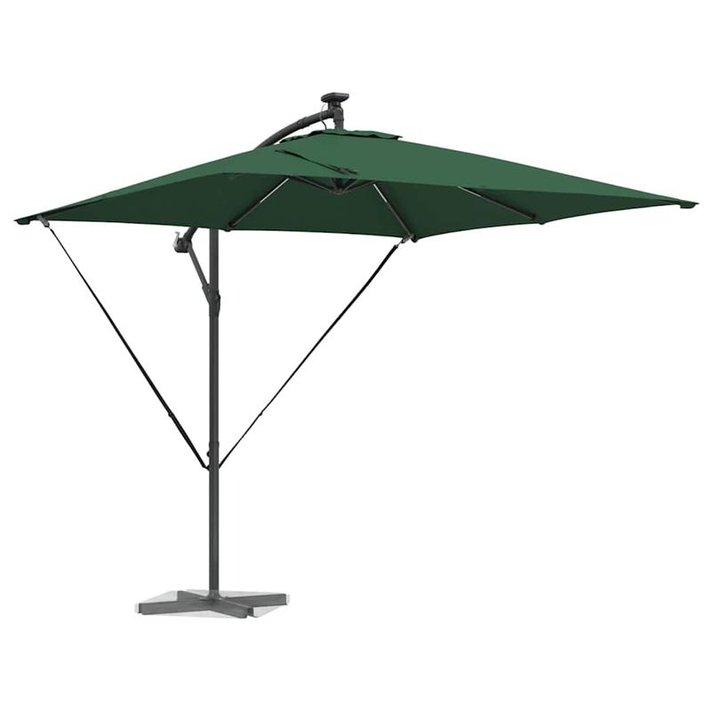 Casa si Gradina - Gradina si terasa - Umbrele si pavilioane - Umbrele - Parasol banana cu brate cu blocare Verde 249 x 249 x 250 cm - Infinity.ro