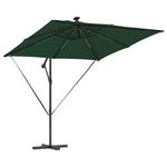 Casa si Gradina - Gradina si terasa - Umbrele si pavilioane - Umbrele - Parasol banana cu brate cu blocare Verde 249 x 249 x 250 cm - Infinity.ro