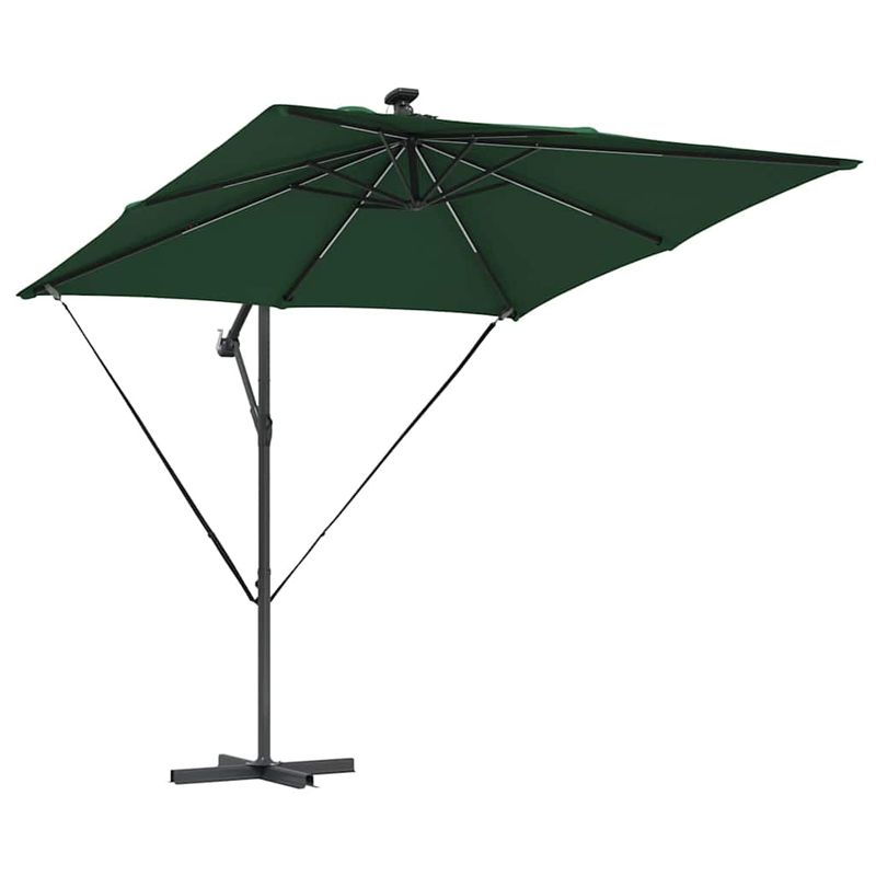 Casa si Gradina - Gradina si terasa - Umbrele si pavilioane - Umbrele - Parasol banana cu brate cu blocare Verde 249 x 249 x 250 cm - Infinity.ro