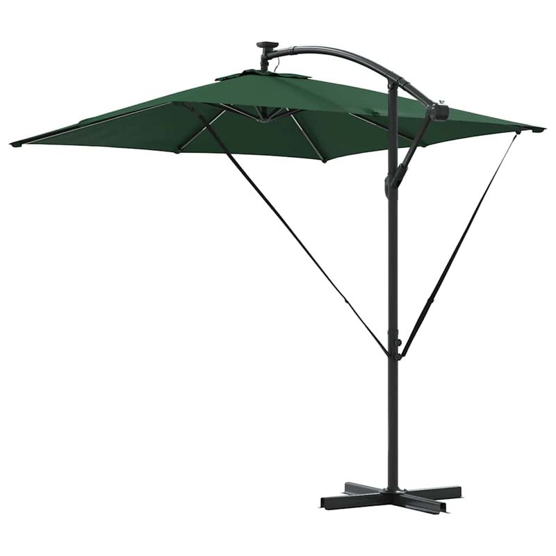 Casa si Gradina - Gradina si terasa - Umbrele si pavilioane - Umbrele - Parasol banana cu brate cu blocare Verde 249 x 249 x 250 cm - Infinity.ro