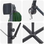 Casa si Gradina - Gradina si terasa - Umbrele si pavilioane - Umbrele - Parasol banana cu brate cu blocare Verde 249 x 249 x 250 cm - Infinity.ro