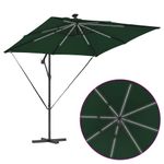 Casa si Gradina - Gradina si terasa - Umbrele si pavilioane - Umbrele - Parasol banana cu brate cu blocare Verde 249 x 249 x 250 cm - Infinity.ro
