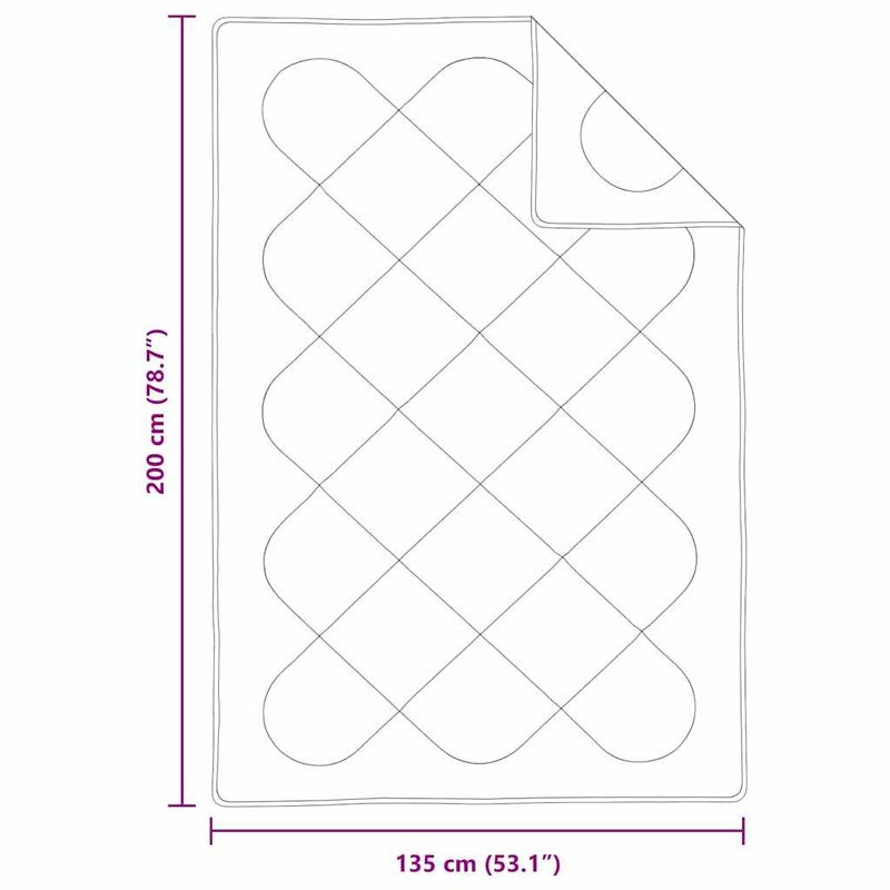 Casa si Gradina - Textile si covoare - Pături și cuverturi - Pături - Duvet cu Perne Altele cu perna 2 pcs Alb 135 x 200 cm Microfibra - Infinity.ro