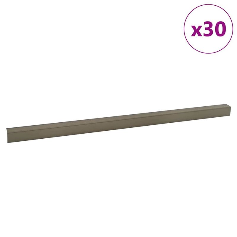 Casa si Gradina - Constructii - Scari si accesorii interioare - Scari lemn - Tavita pentru trepte 30 pcs Sampanie 67 cm Aluminiu - Infinity.ro