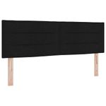 Casa si Gradina - Mobilier - Paturi si accesorii - Paturi - Pat cu arcuri Negru si Alb si Negru 140 x 200 cm tesatura - Infinity.ro