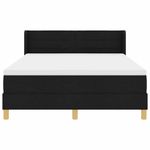 Casa si Gradina - Mobilier - Paturi si accesorii - Paturi - Pat cu arcuri Negru si Alb si Negru 140 x 200 cm tesatura - Infinity.ro