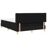 Casa si Gradina - Mobilier - Paturi si accesorii - Paturi - Pat cu arcuri Negru si Alb si Negru 140 x 200 cm tesatura - Infinity.ro