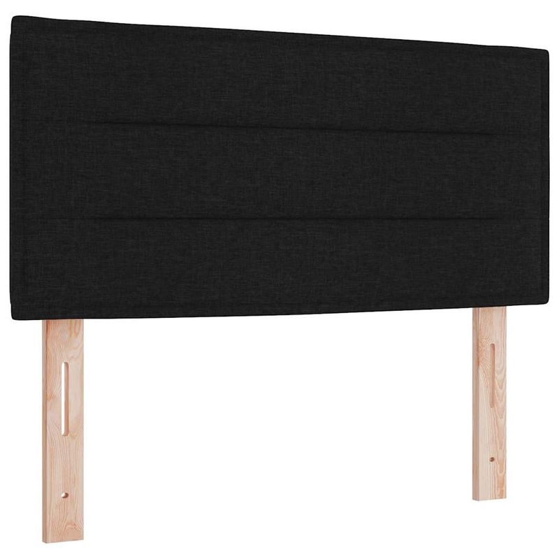 Casa si Gradina - Mobilier - Paturi si accesorii - Paturi - Pat cu arcuri Negru si Alb si Negru 100 x 200 cm tesatura - Infinity.ro