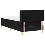 Casa si Gradina - Mobilier - Paturi si accesorii - Paturi - Pat cu arcuri Negru si Alb si Negru 100 x 200 cm tesatura - Infinity.ro