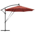 Casa si Gradina - Gradina si terasa - Umbrele si pavilioane - Umbrele - Parasol banana cu brate cu blocare Terracota 294 x 294 x 248 cm - Infinity.ro