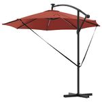 Casa si Gradina - Gradina si terasa - Umbrele si pavilioane - Umbrele - Parasol banana cu brate cu blocare Terracota 294 x 294 x 248 cm - Infinity.ro