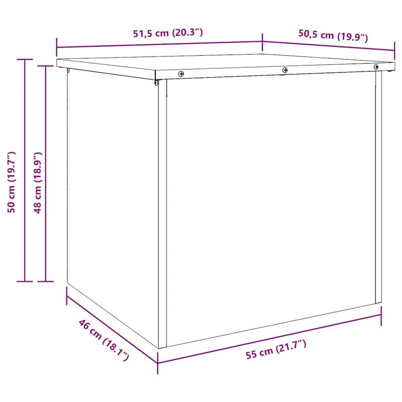 Casa si Gradina - Mobilier - Organizare si depozitare - Cutii depozitare - Cutie de depozitare exterioara Negru 55 x 50.5 x 50 cm - Infinity.ro