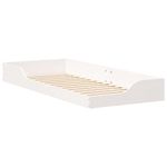 Casa si Gradina - Mobilier - Paturi si accesorii - Paturi - Cadru de pat de podea Alb 100 x 220 cm Lemn de brad solid - Infinity.ro