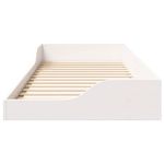 Casa si Gradina - Mobilier - Paturi si accesorii - Paturi - Cadru de pat de podea Alb 100 x 220 cm Lemn de brad solid - Infinity.ro