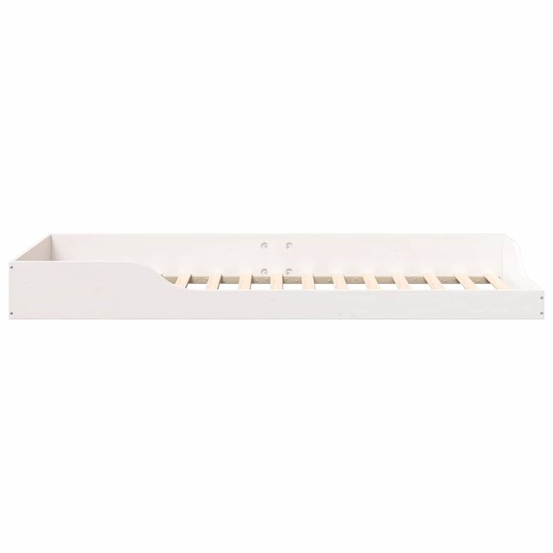 Casa si Gradina - Mobilier - Paturi si accesorii - Paturi - Cadru de pat de podea Alb 100 x 220 cm Lemn de brad solid - Infinity.ro