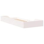 Casa si Gradina - Mobilier - Paturi si accesorii - Paturi - Cadru de pat de podea Alb 100 x 220 cm Lemn de brad solid - Infinity.ro