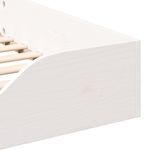 Casa si Gradina - Mobilier - Paturi si accesorii - Paturi - Cadru de pat de podea Alb 100 x 220 cm Lemn de brad solid - Infinity.ro