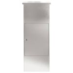 Casa si Gradina - Constructii - Depozitare, transport si protectie - Cutii postale - Cutie pentru colet Negru 44.5 x 29 x 110.5 cm Otel inoxidabil - Infinity.ro