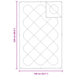 Casa si Gradina - Textile si covoare - Perne si pilote - Pilote - Pilota cu perna 2 pcs Alb 140 x 220 cm Microfibra - Infinity.ro