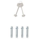 Casa si Gradina - Constructii - Depozitare, transport si protectie - Seifuri si casete de valori - Cutie de Securitate cu Incuietoare Gri Inchis 25x35x25 cm Otel - Infinity.ro